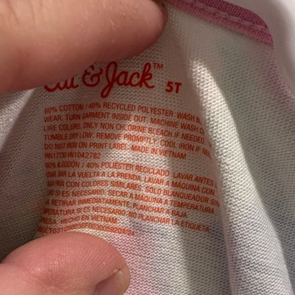 Colorful Tie-Dye and Pink Floral Kids Dresses 4T/5T set - Picture 3 of 7